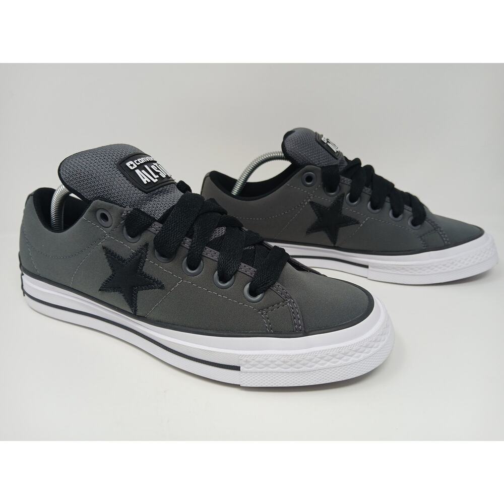 Converse Unisex Star Low Puff Dark Matter Gray Canvas Sneakers Mens 9/Women 10.5 - Picture 5 of 15
